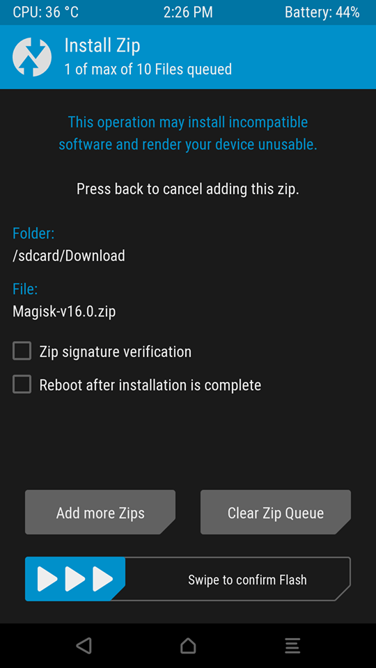 TWRP Magisk