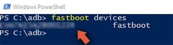 Fastboot device Fastboot device