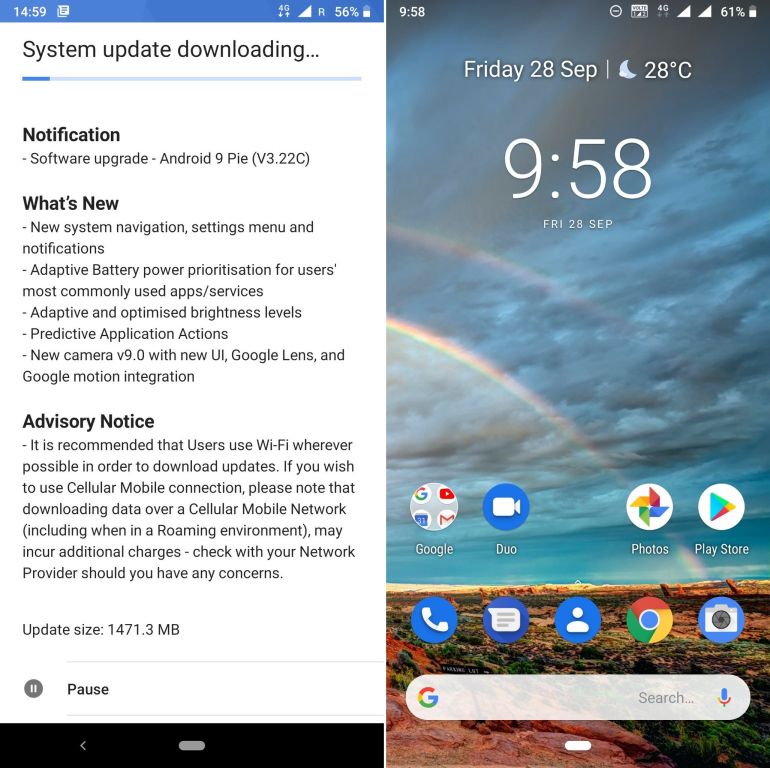 Nokia 7 Plus Pie update Nokia 7 Plus Pie update