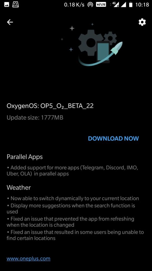 OOS Pie update