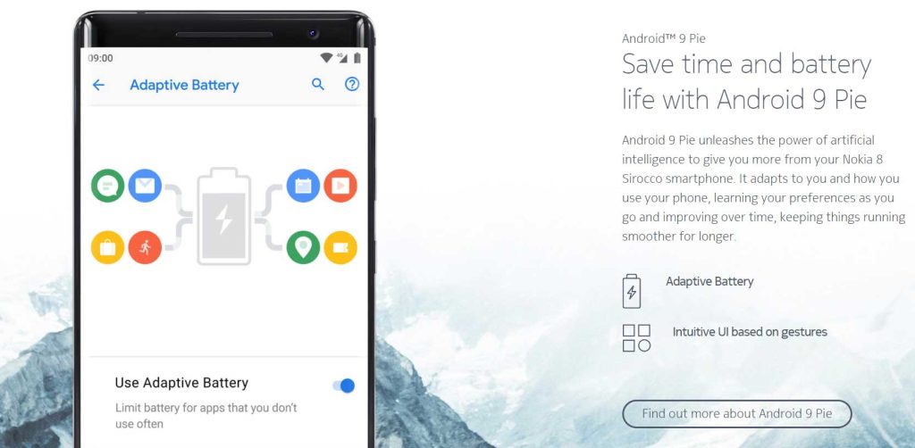 Download and install Android Pie on Nokia 8 Sirocco (official) manually