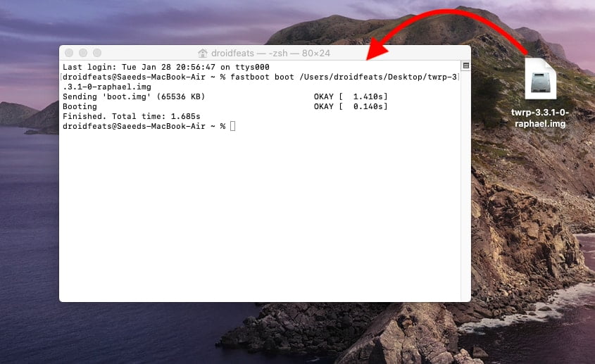 Install TWRP on Android using macOS