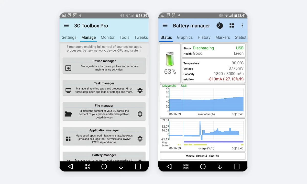 3C All-in-One Toolbox app screenshots