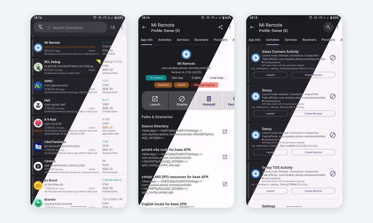 App Manager app screenshots