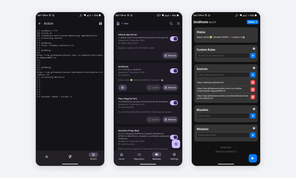 bindhosts app screenshots