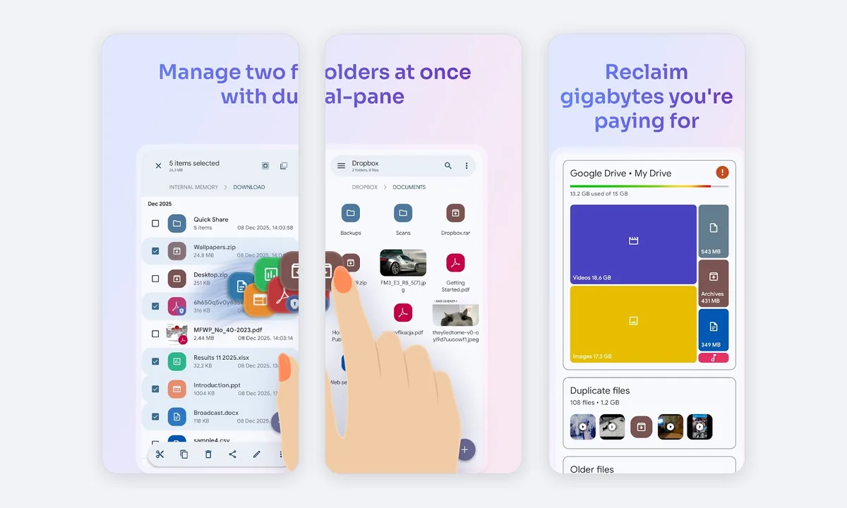 Solid Explorer app screenshots
