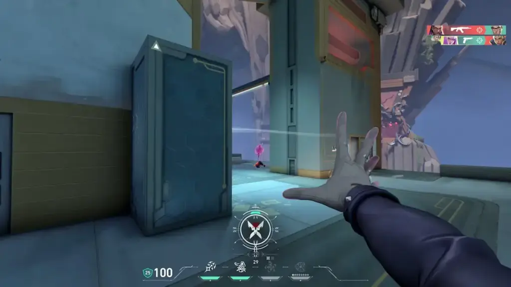 Hush using Telekinesis to pull a dropped weapon toward her