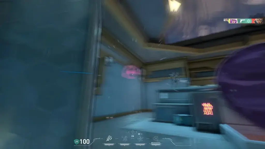 Hush placing a Flow anchor before dashing toward it