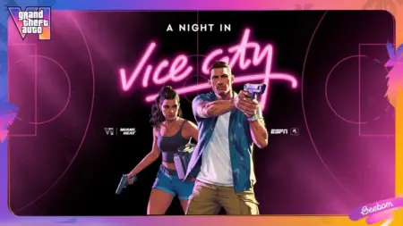 Miami Heat Rebrands for GTA 6 Vice City Takeover Game