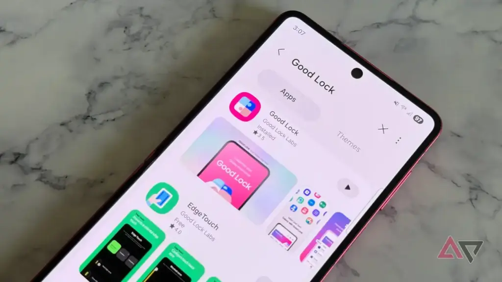 Good Lock listing in the Galaxy Store on a Samsung Galaxy phone.
